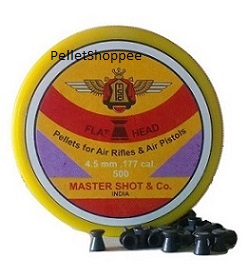 master shot flat head-airgun pellets-0.177 cal/4.5mm