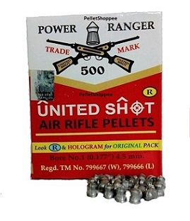united shot power ranger round head-0.177 cal/4.5mm-airgun pellets