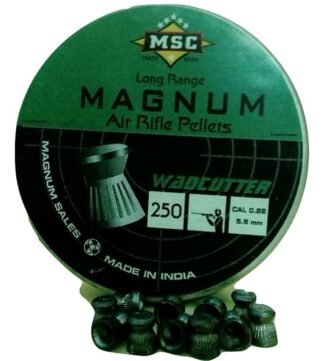 msc-magnum- flat head- 0.22 Cal/5.5-mm- airgun pellets