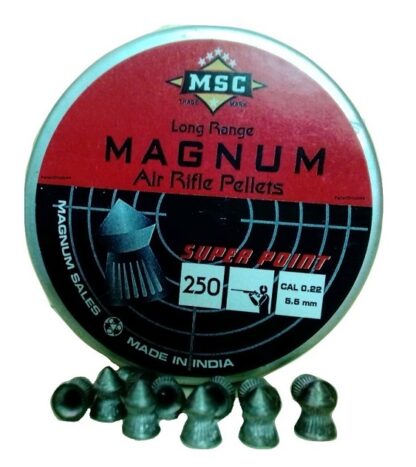 msc-magnum- pointed 0.22 Cal/5.5-mm- airgun pellets