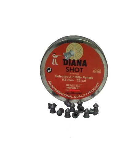 marvellous diana shot,diana shot ponted,0.22/5.5mm airgun pellets,airgun pellets